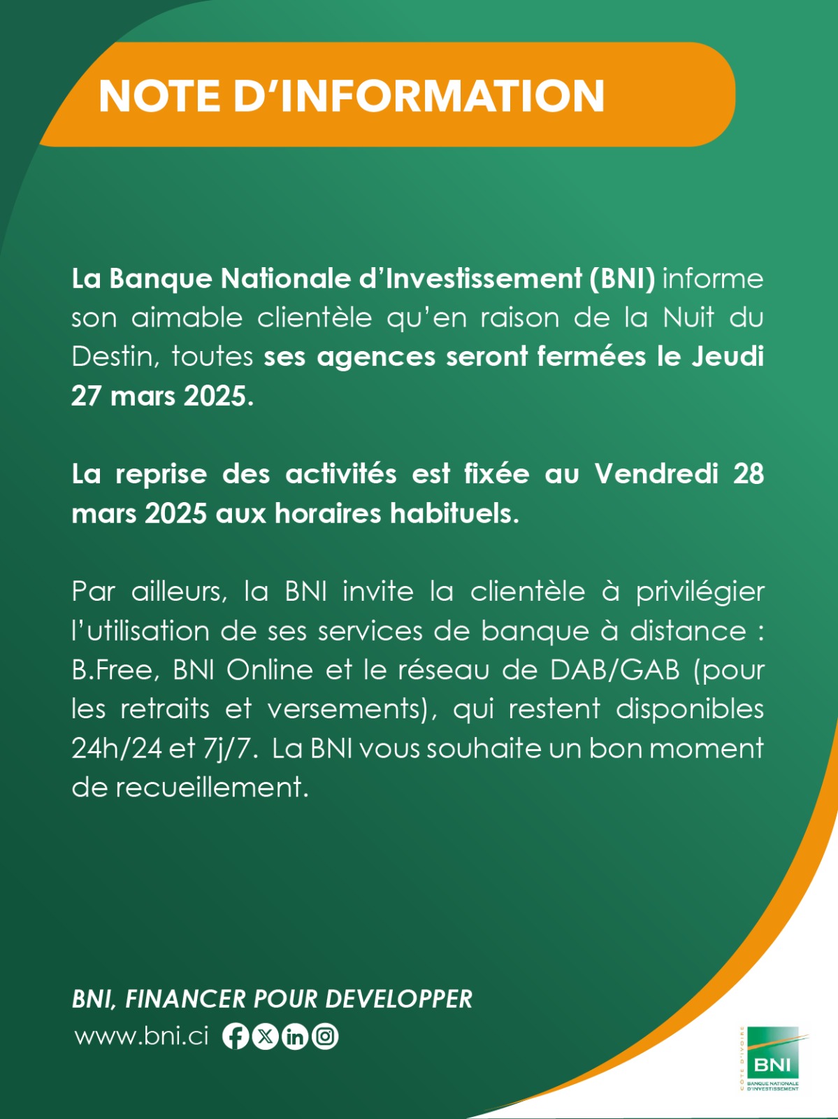 NOTE D'INFORMATION NUIT DU DESTIN 2025